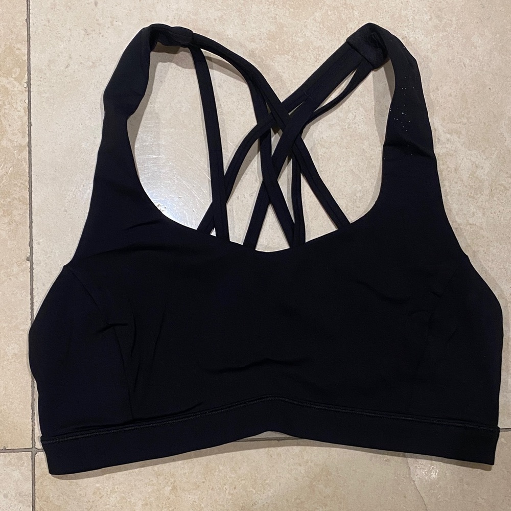 Lululemon Athletica Black Crisscross Sports Bra
